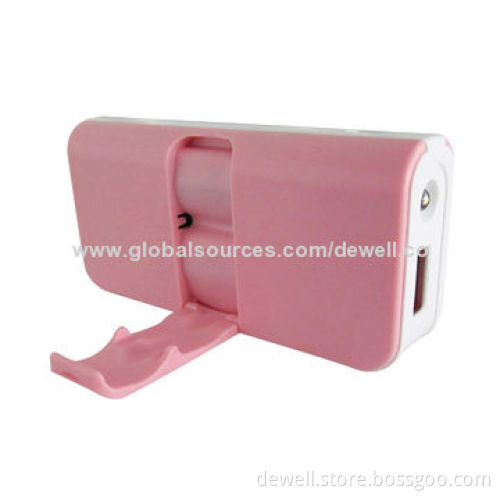 4000/5200mAh Power Bank with Collapsible Stand, Multicolor, Used for iPhone/Samsung/HTC/Nokia Tablet